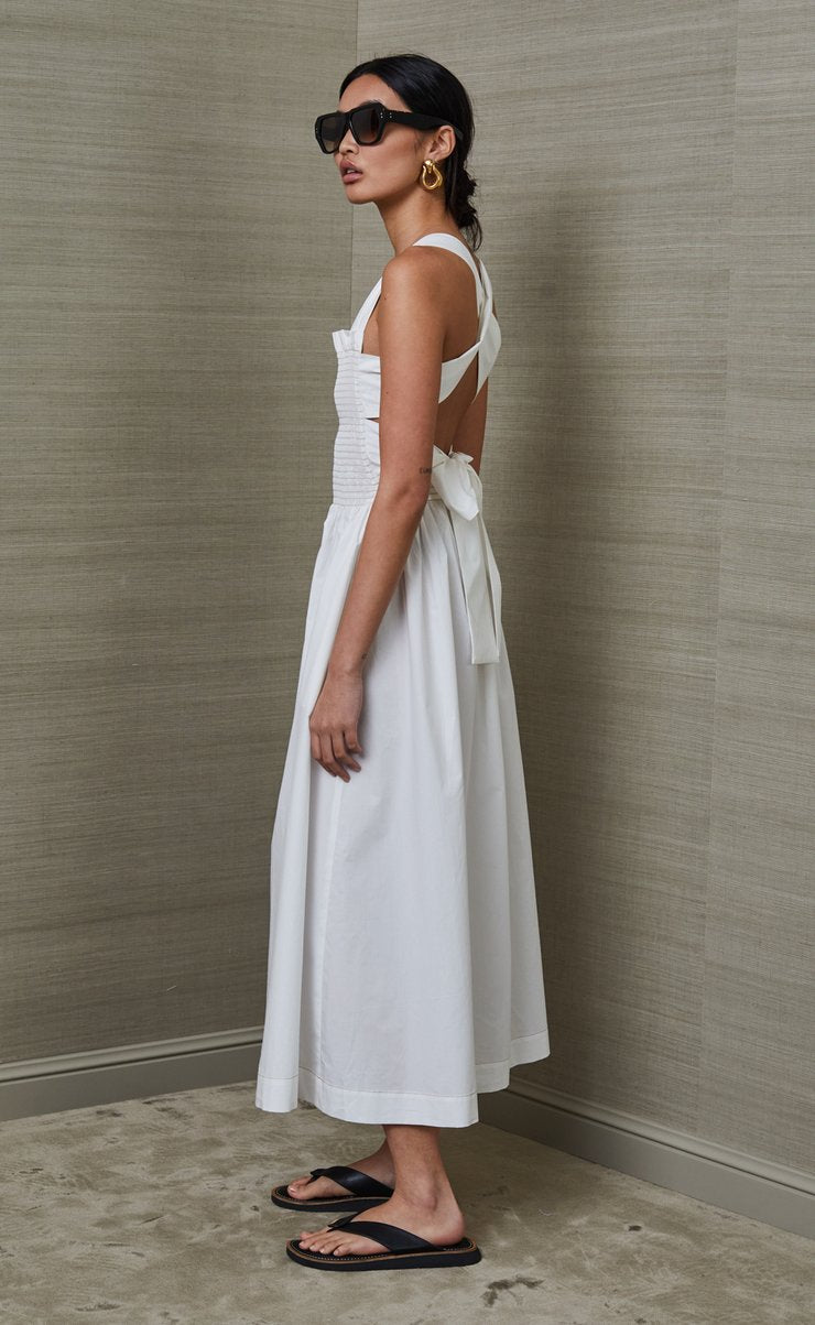 Bec and bridge white linen clearance dress